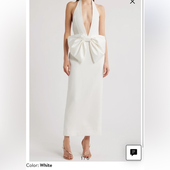 New With Tags Annique Bow Plunge Cocktail Dress - Picture 1 of 16